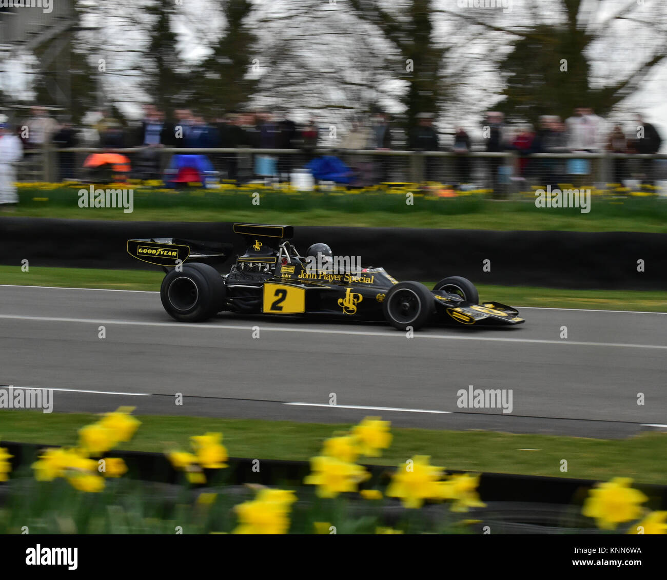 John Inglessis, Lotus-Cosworth 72, Goodwood 73MM Marzo 2015. 73rd, 73rd Assemblea dei Soci, Chris McEvoy, CJM Fotografia, Classic Cars, Goodwood, Goo Foto Stock