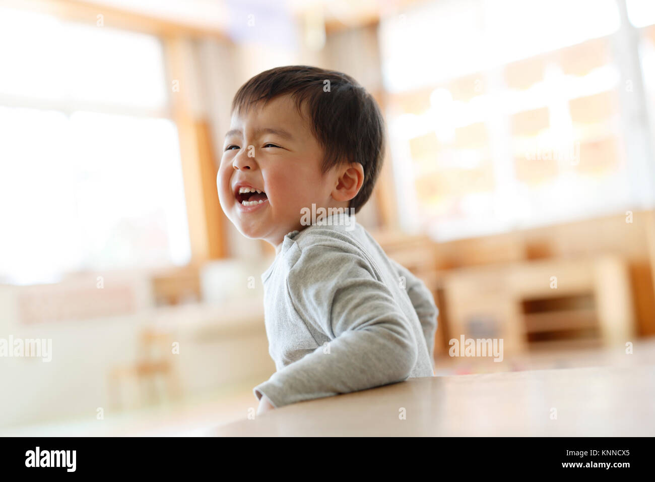 Kid in giapponese kindergarten Foto Stock