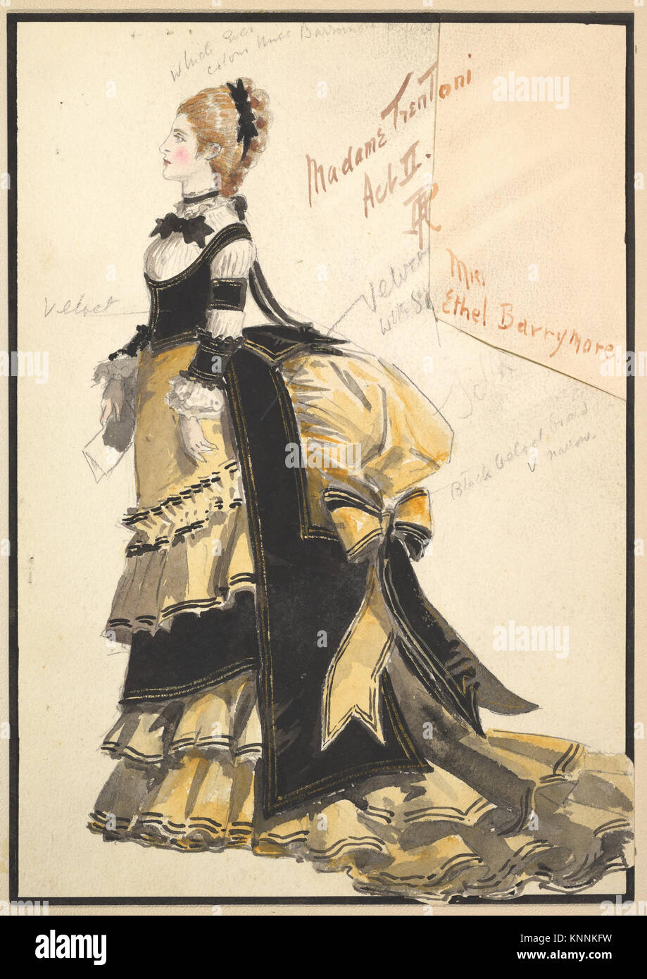 Costume Design per 'Madame Trentoni', Atto II HA INCONTRATO DP825251 412813 Foto Stock