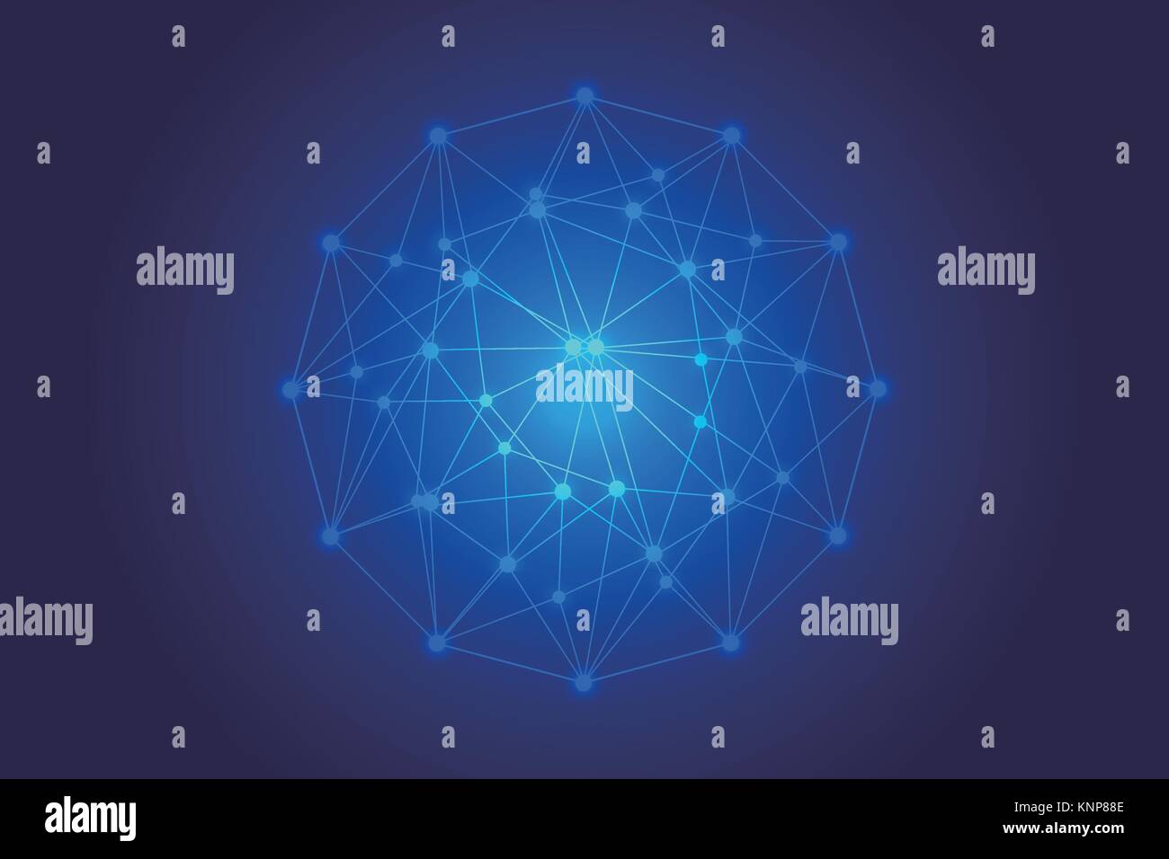 Wireframe vettore di collegamento a massa di sfera. Globo concetto di connessione. Struttura del globo collegare, illustrazione della rete Globo Illustrazione Vettoriale