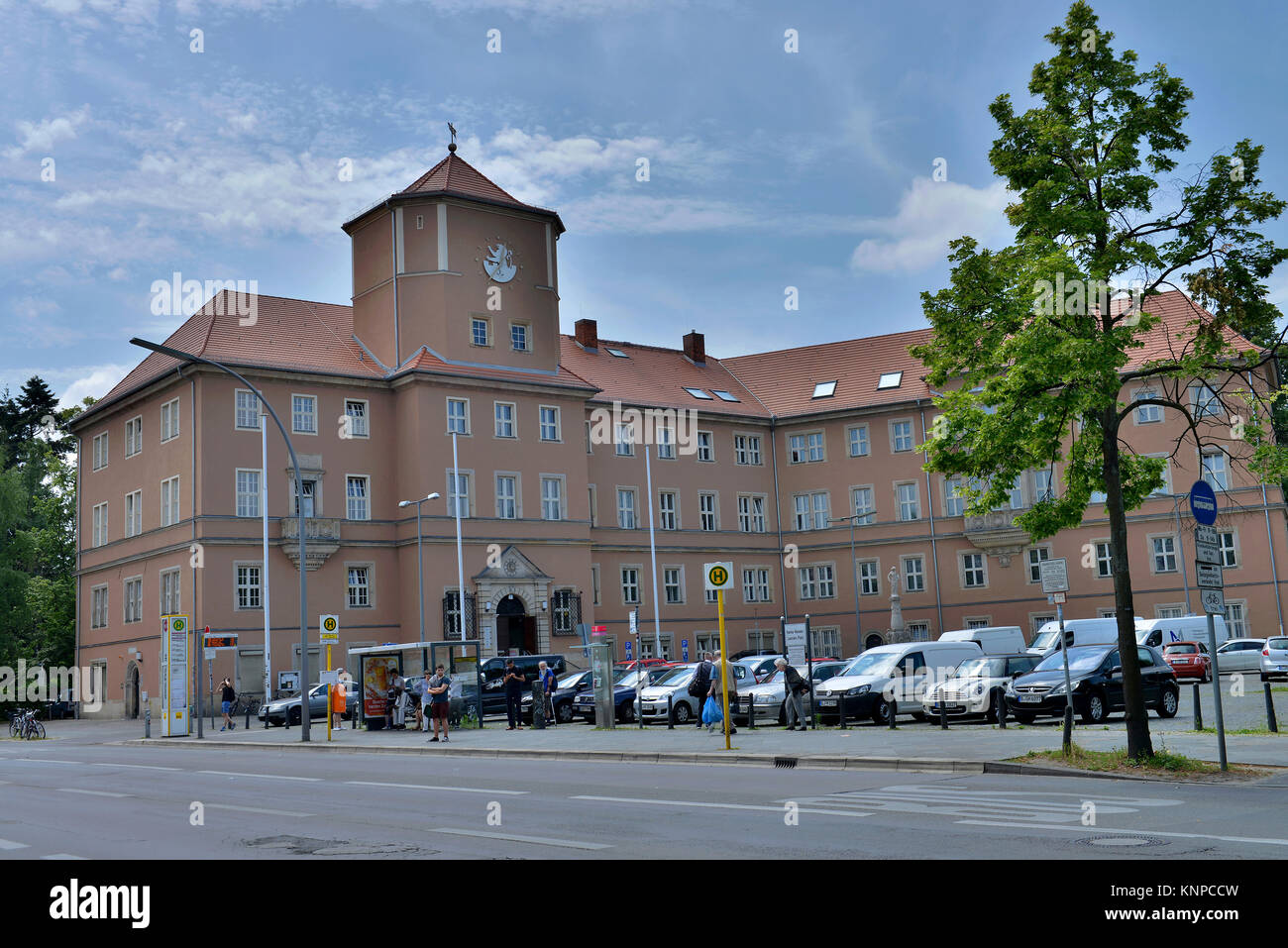 Il municipio, Hanna-Renate-Laurien-Platz, Leonorenstrasse, Lankwitz, Steglitz-Zehlendorf, Berlino, Germania, Rathaus, Deutschland Foto Stock
