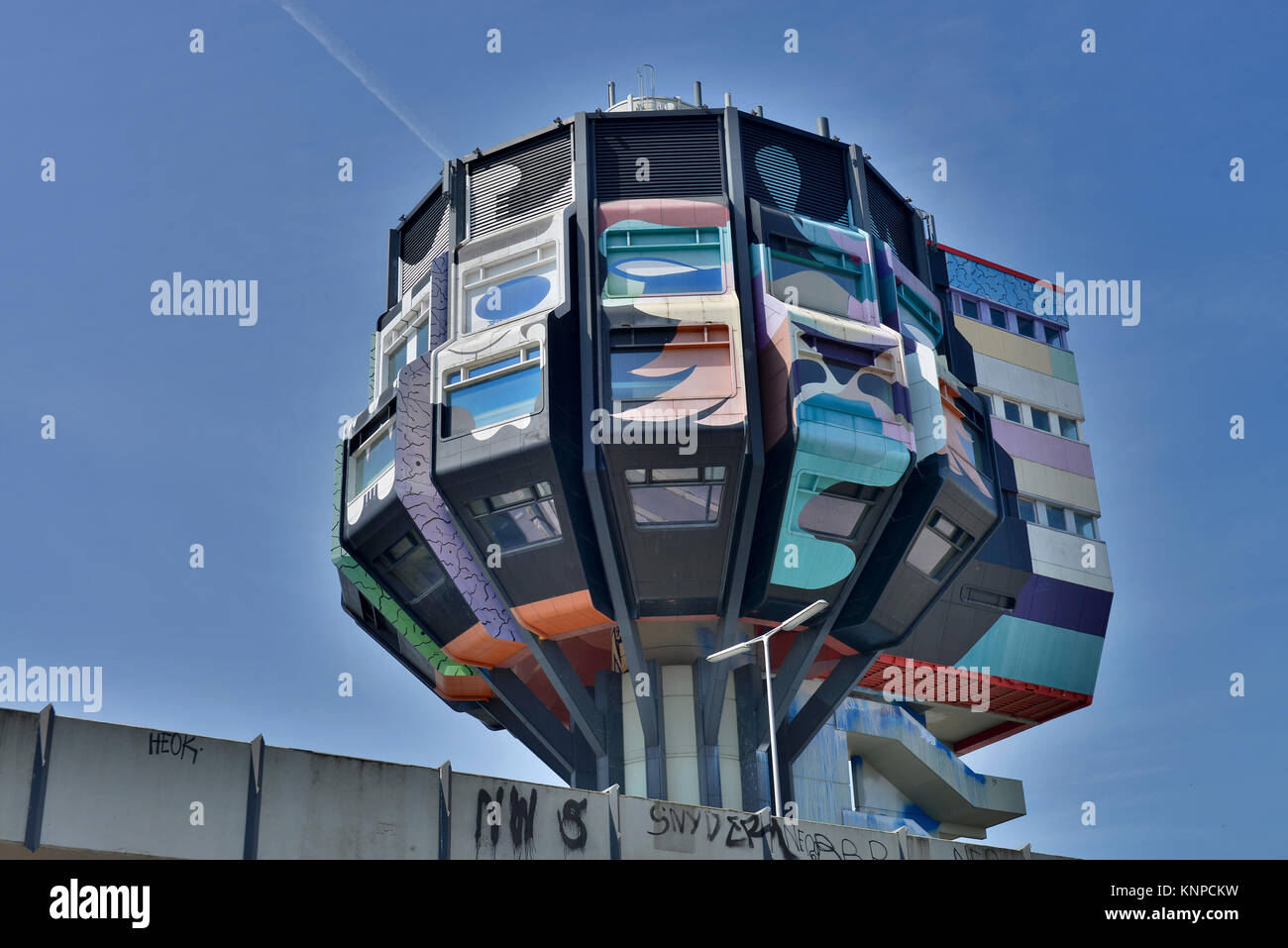 La birra pennello, Schlossstrasse, Steglitz, Steglitz-Zehlendorf, Berlino, Germania, Bierpinsel, Deutschland Foto Stock