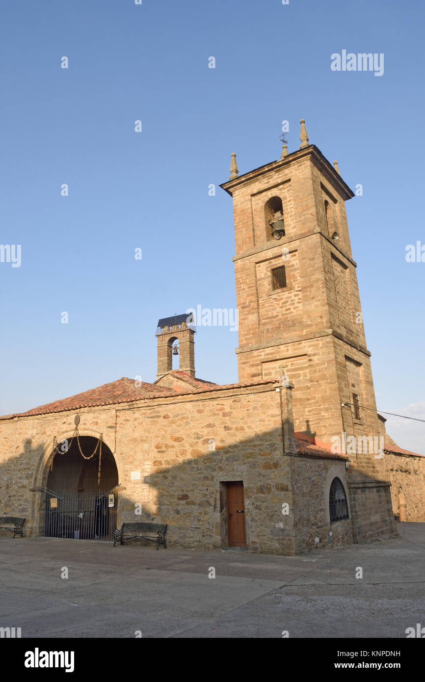 Chiesa di la Corballeda a Rionegro del Puente, Zamora provincia,Castilla y Leon, Spagna Foto Stock