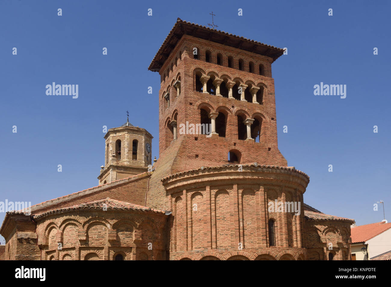 Chiesa di San Tirso Sahagun, Via di San Giacomo, Leon, Spagna Foto Stock