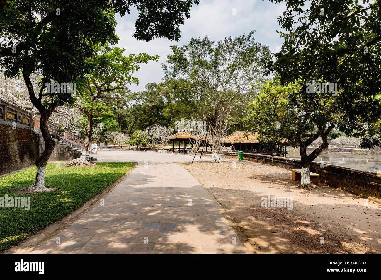 Antica Tu Duc tomba reale vicino a tonalità, Vietnam. Un sito Patrimonio Mondiale dell'UNESCO Foto Stock