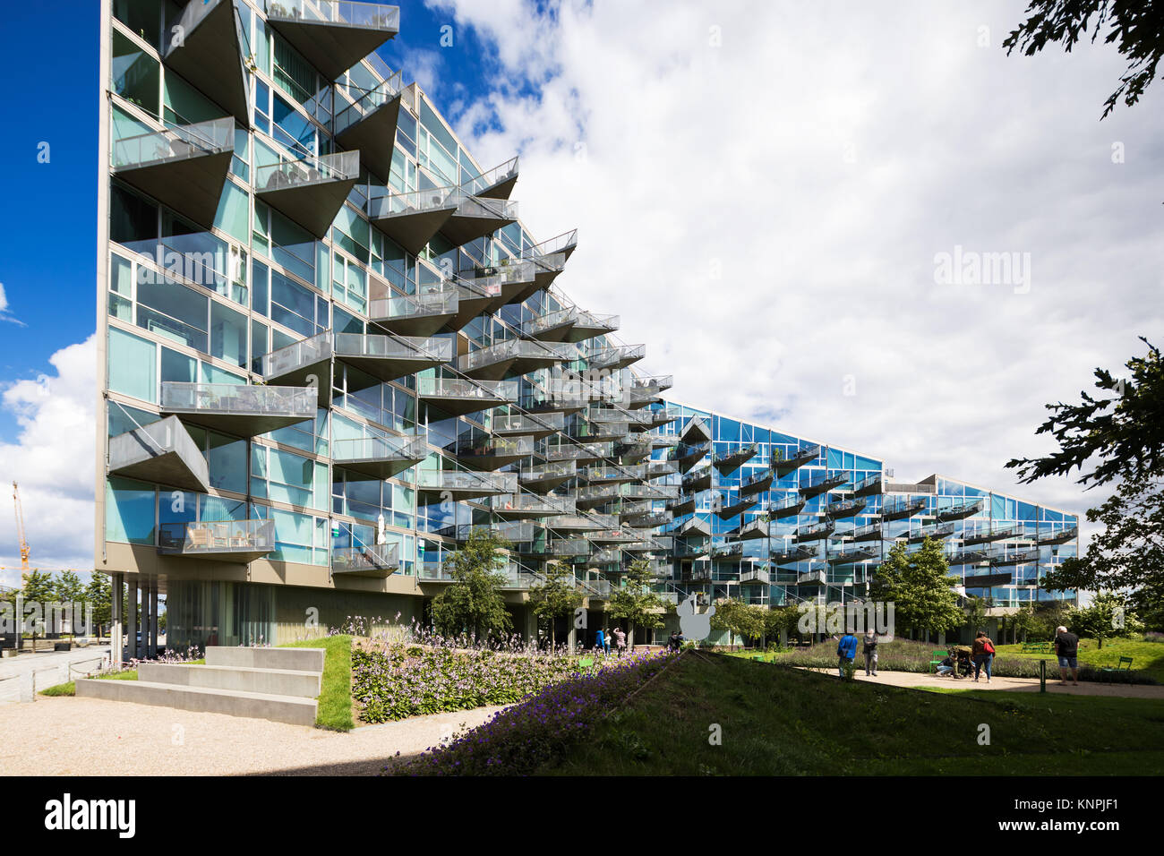 Edificio moderno di esterni in Copenhagen Foto Stock