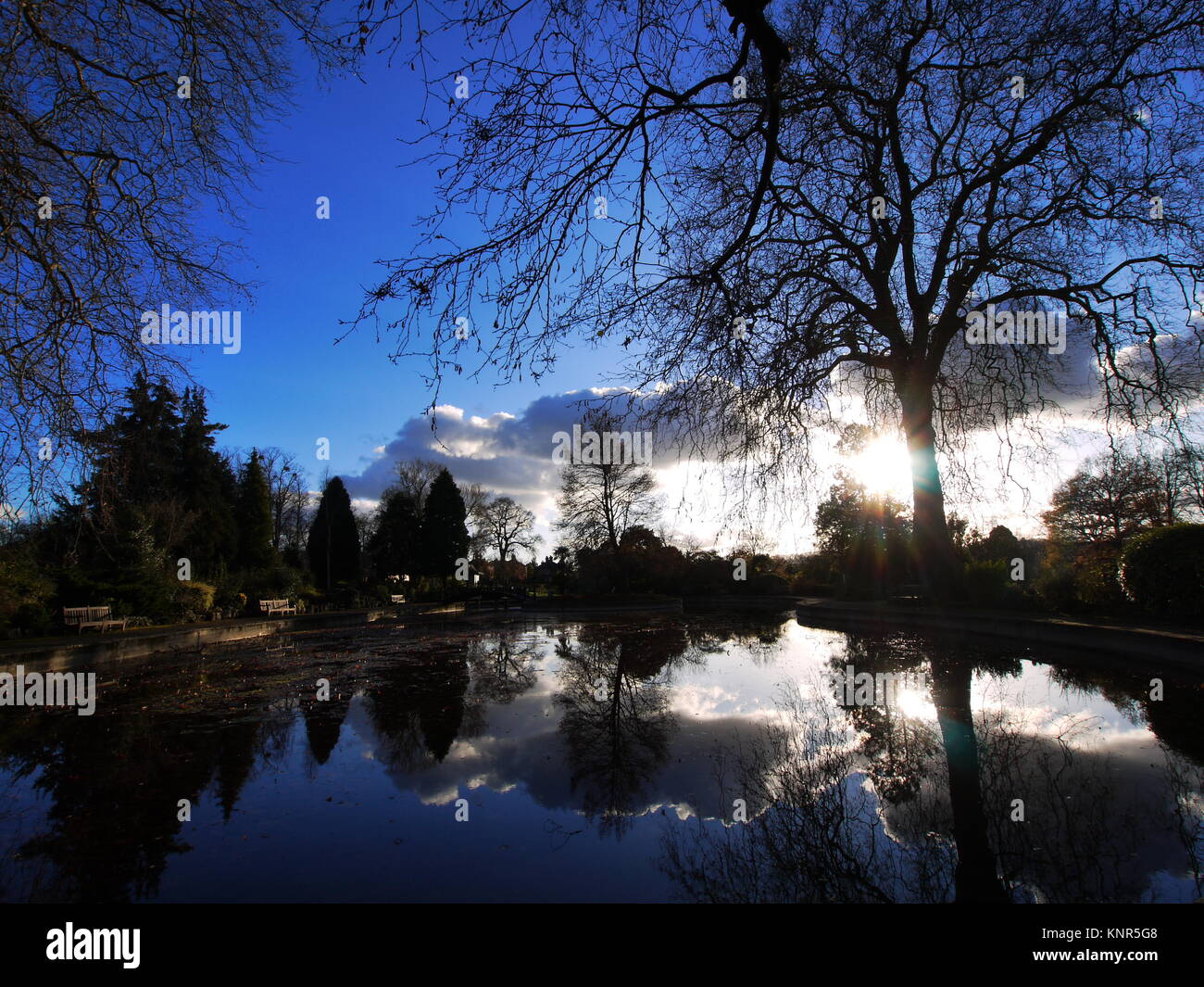 Stoke Park Gardens, Guildford, Surrey, Regno Unito. Foto Stock