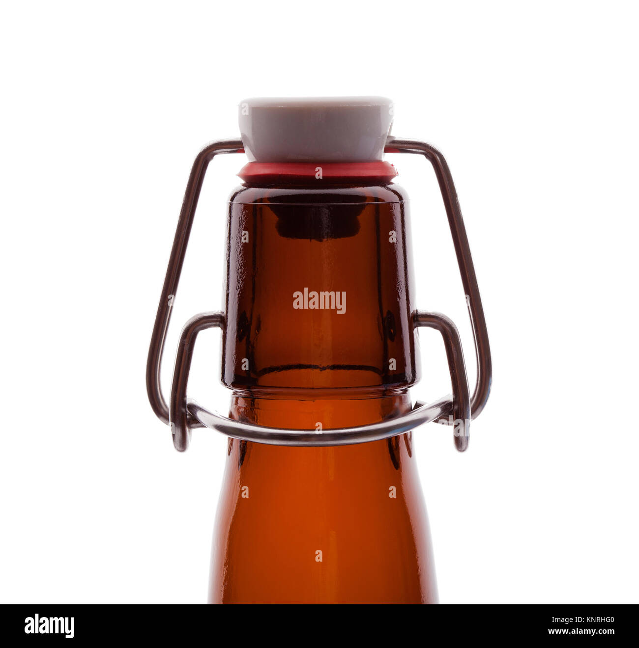 Brown swing top bottiglia di birra Foto Stock