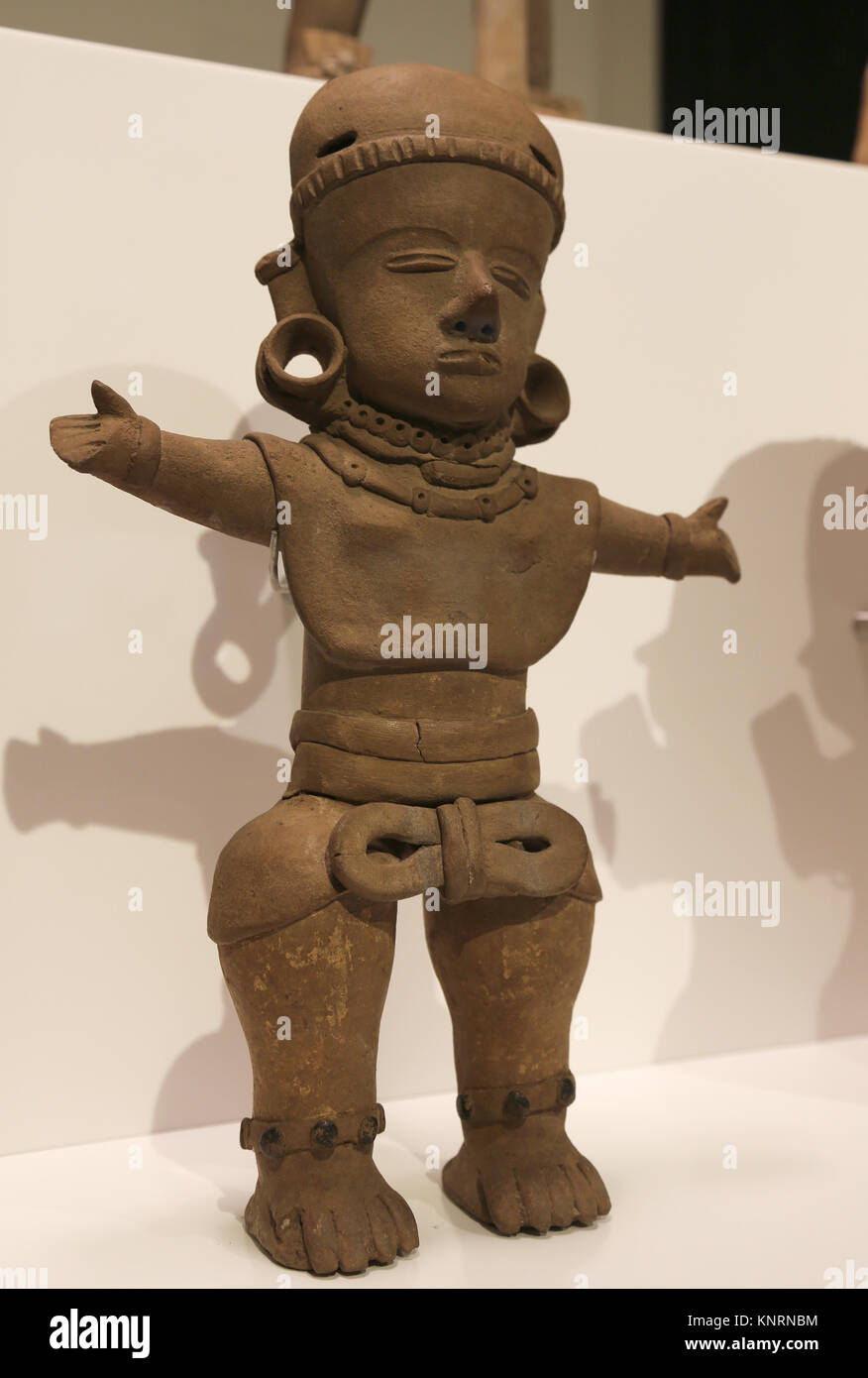 Mesoamerica. Figura femminile. Veracruz. Golfo del Messico. 300-900 A.C. Messico. Museo di Cutures del mondo. Barcellona. Spagna Foto Stock