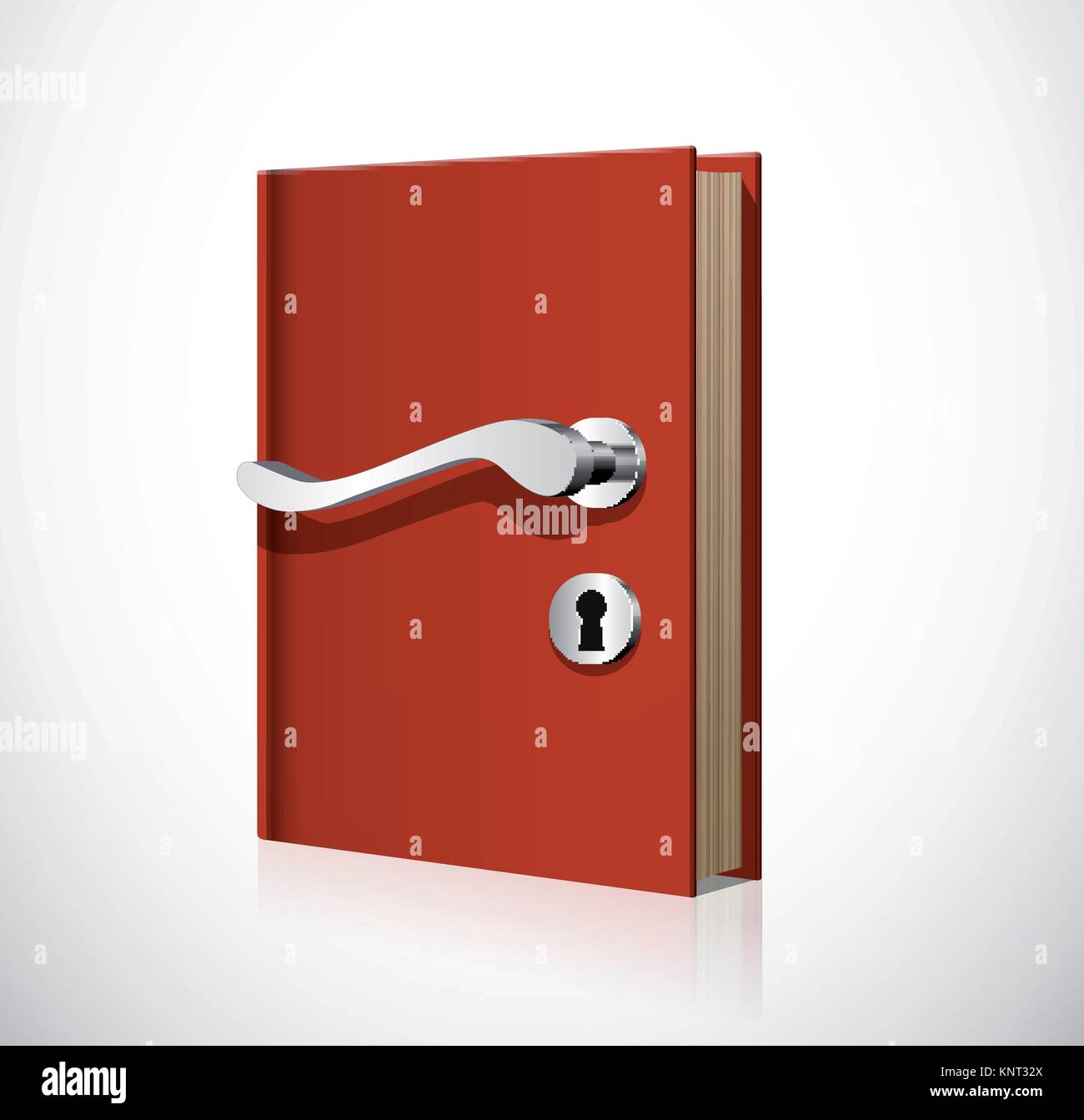 Il concetto di apprendimento - Prenota come porta a conoscenza e saggezza - stock illustrazione Illustrazione Vettoriale