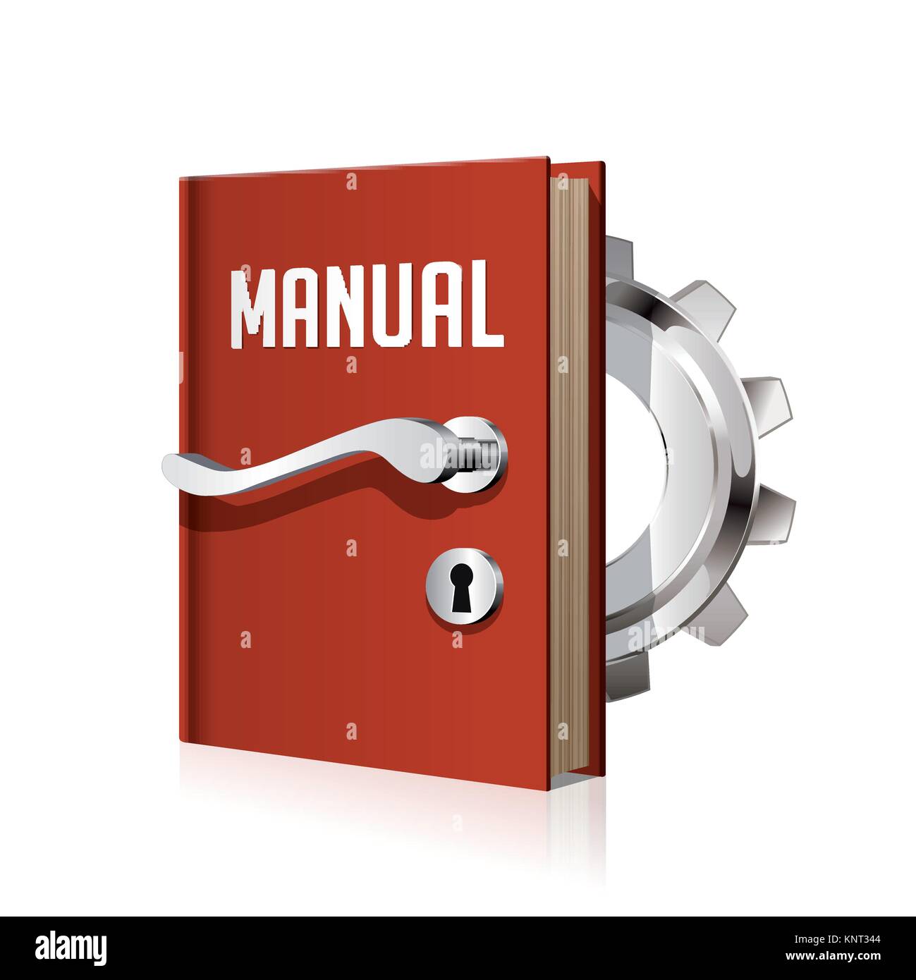 Il concetto di apprendimento - Prenota come porta a conoscenza e saggezza - stock illustrazione Illustrazione Vettoriale