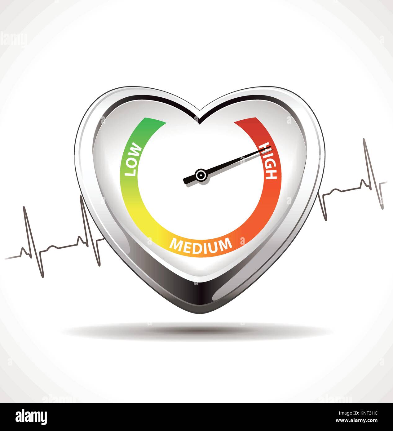 Concetto di ipertensione - buon cuore - stock illustrazione Illustrazione Vettoriale