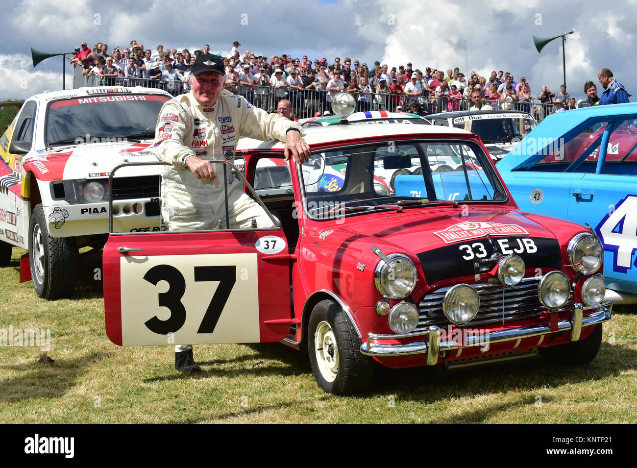 Paddy Hopkirk, Mini Cooper S, 33 EJB, Goodwood Festival di velocità, 2014, 2014, Autosport, auto, auto classiche, automobili esotiche, famose automobili, Festival di spe Foto Stock