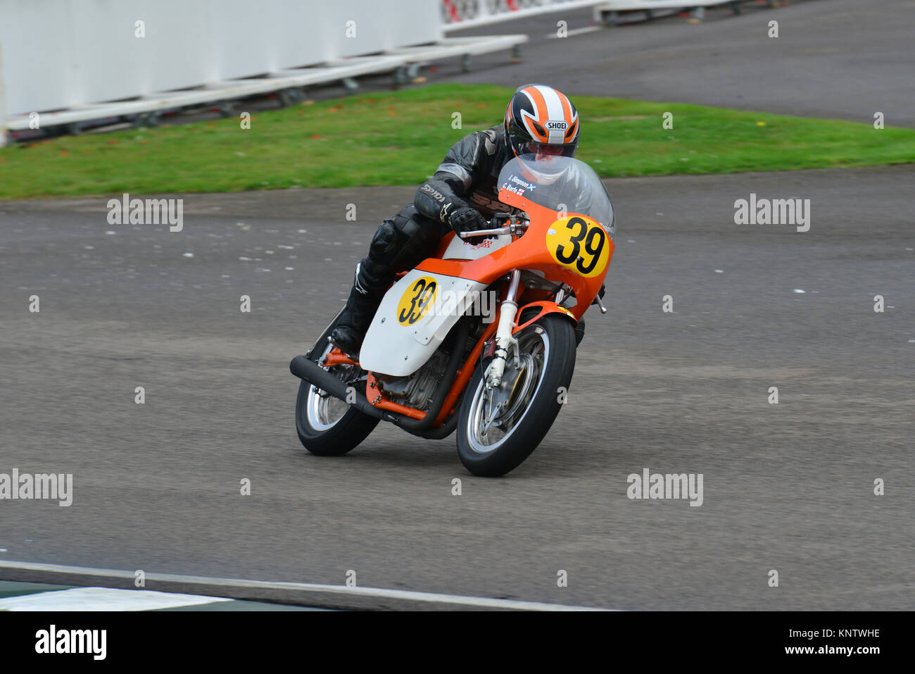 Chris Barfe, Ian Simpson, Hansen Honda CR450, Goodwood 2013, Barry Sheene Memorial Trophy Foto Stock