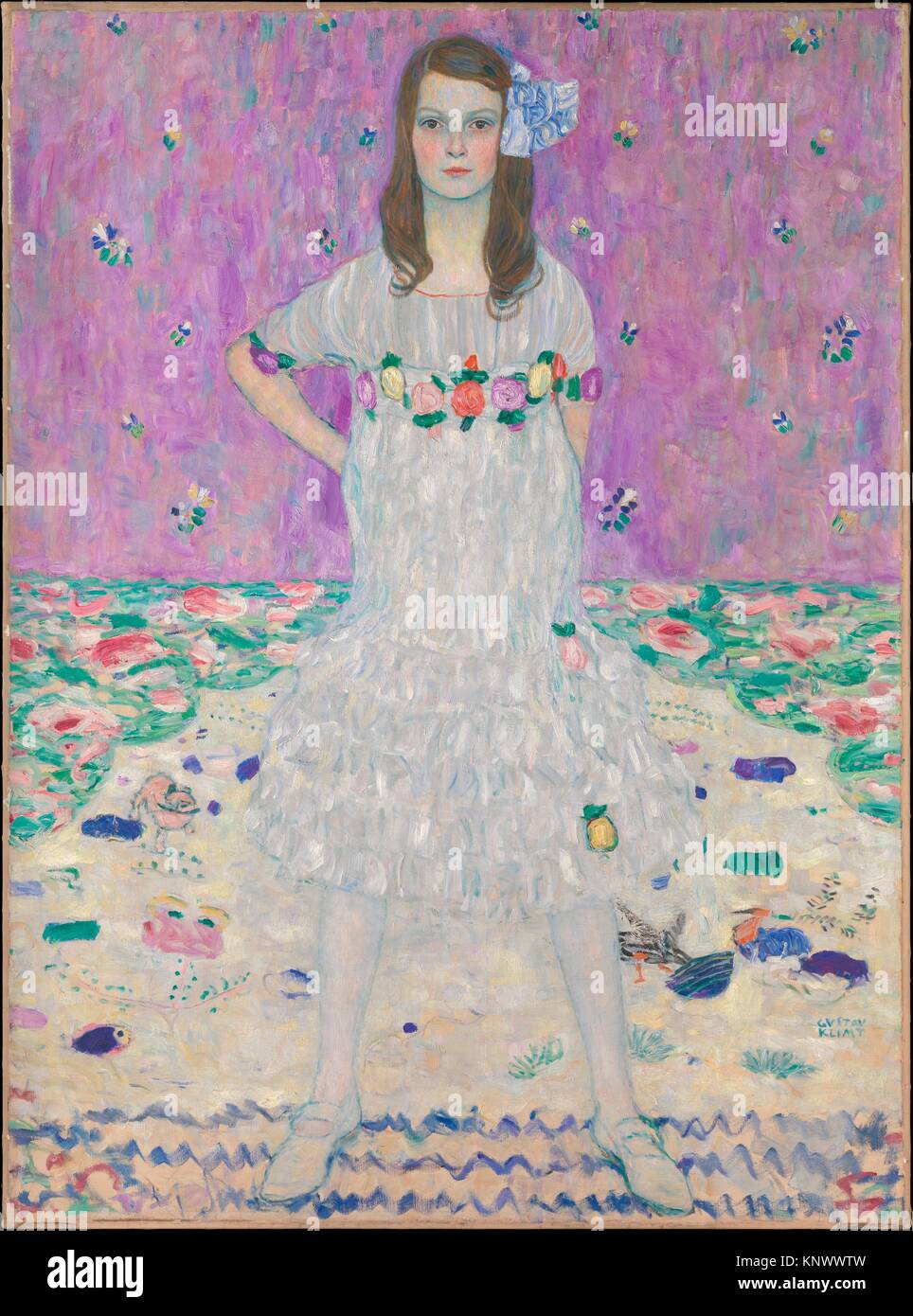 Mäda Primavesi (1903-2000). Artista: Gustav Klimt (austriaco, Baumgarten 1862-1918 Vienna); data: 1912-13; medie: Olio su tela; Dimensioni: 59 x 43 Foto Stock