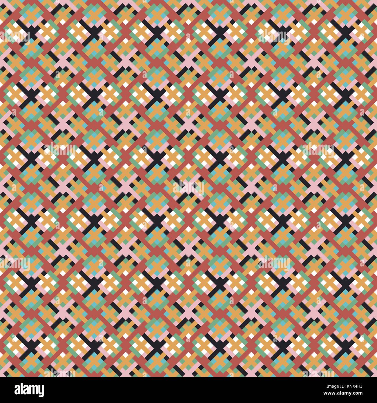 Vettore geometrico Seamless Pattern. Abstract Background. Tribali e stile etnico. Africani. Illustrazione Vettoriale