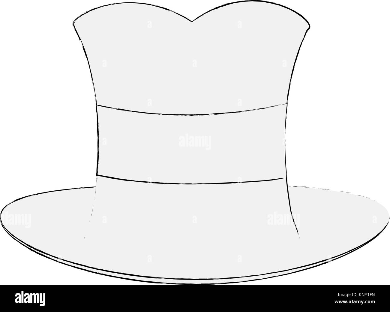 Maschio di antiquariato hat Illustrazione Vettoriale