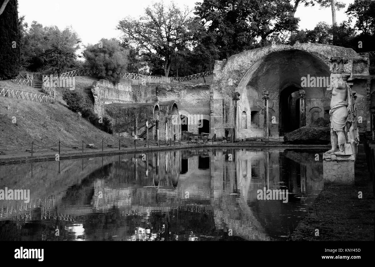 Villa Adriana fu costruito nel II secolo D.C. come un rifugio per l'imperatore romano Adriano Foto Stock