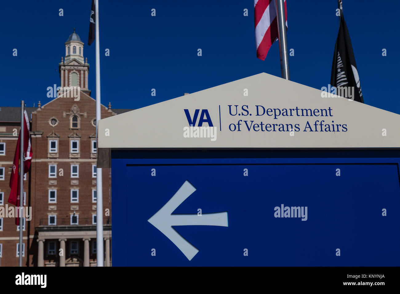 Il Libano, PA, Stati Uniti d'America - 5 Ottobre 2016: Close up del segno presso il dipartimento statunitense della Veterans Affairs Medical Center. Foto Stock