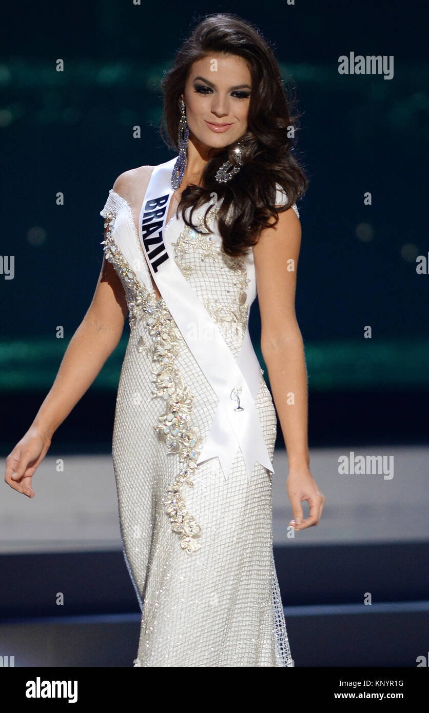 MIAMI, FL - 21 gennaio: Miss Brasile Melissa Gurgel compete nel la 63a edizione annuale di Miss Universo concorrenza preliminare e costume nazionale mostra che si è tenuta presso l'U.S. Secolo Bank Arena a Florida International University on gennaio 21, 2015 a Miami in Florida. Persone: Miss Brasile Melissa Gurgel Foto Stock