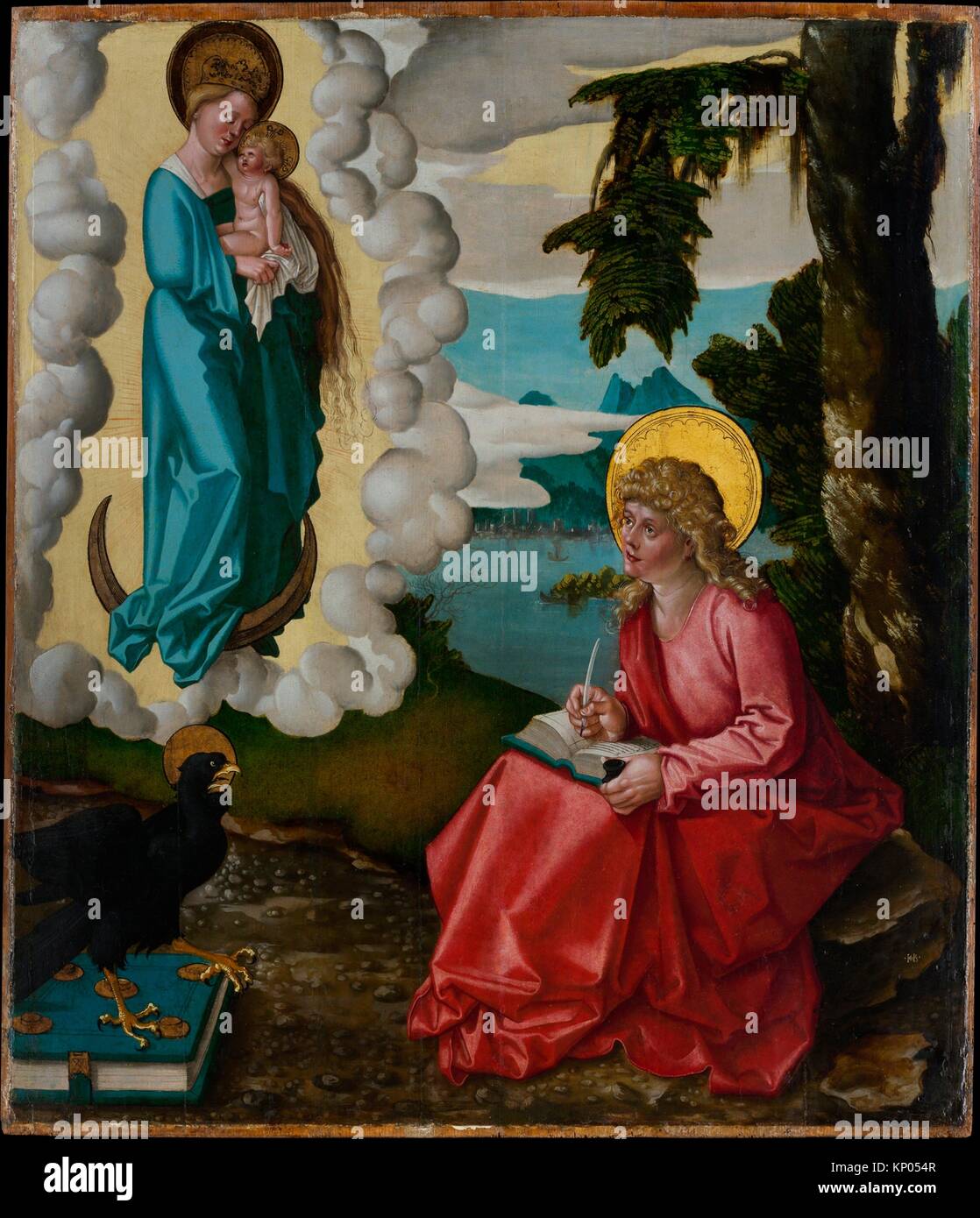 San Giovanni a Patmos. Artista: Hans Baldung (chiamato Hans Baldung Grien) (tedesco, Schwäbisch Gmünd (?) 1484/85-1545 Strasburgo (Strassburg)); data: ca. Foto Stock