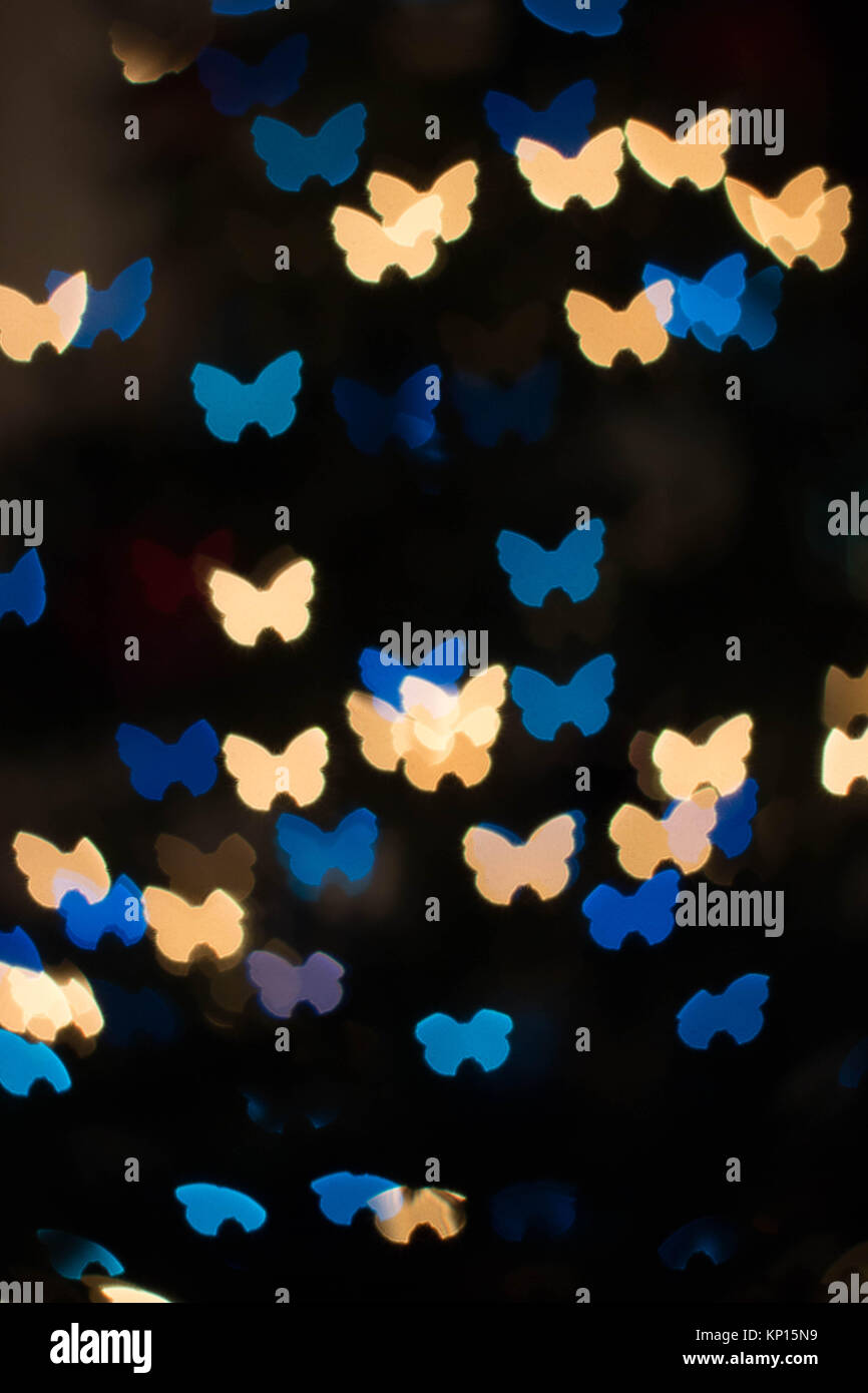 Bokeh di fondo colorato o sfocate sullo sfondo delle luci Foto Stock
