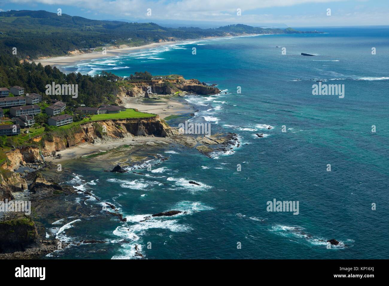 Otter Crest, Capo Foulweather parco statale, Oregon. Foto Stock
