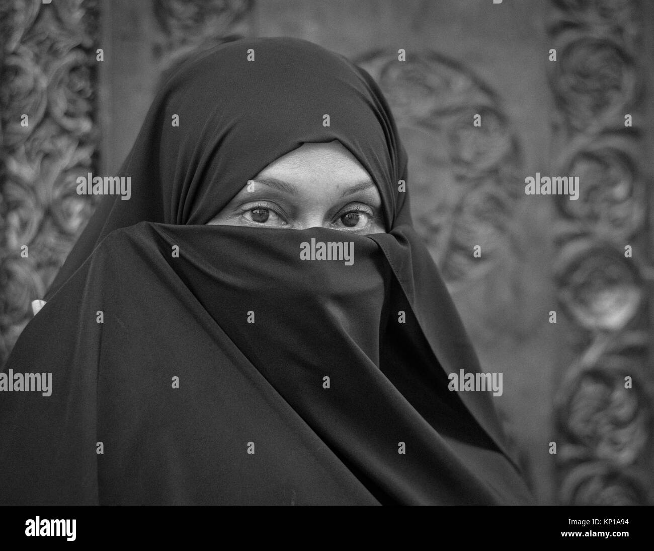 Il swahili donna in BuiBui Foto Stock