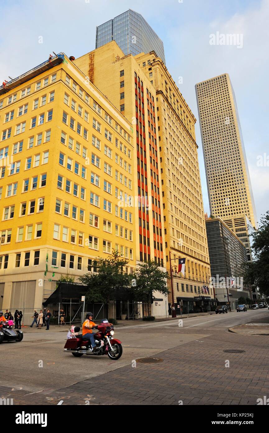 Hotel Magnolia Hotel, centro di Houston, Texas, Stati Uniti d'America, America del Nord. Foto Stock