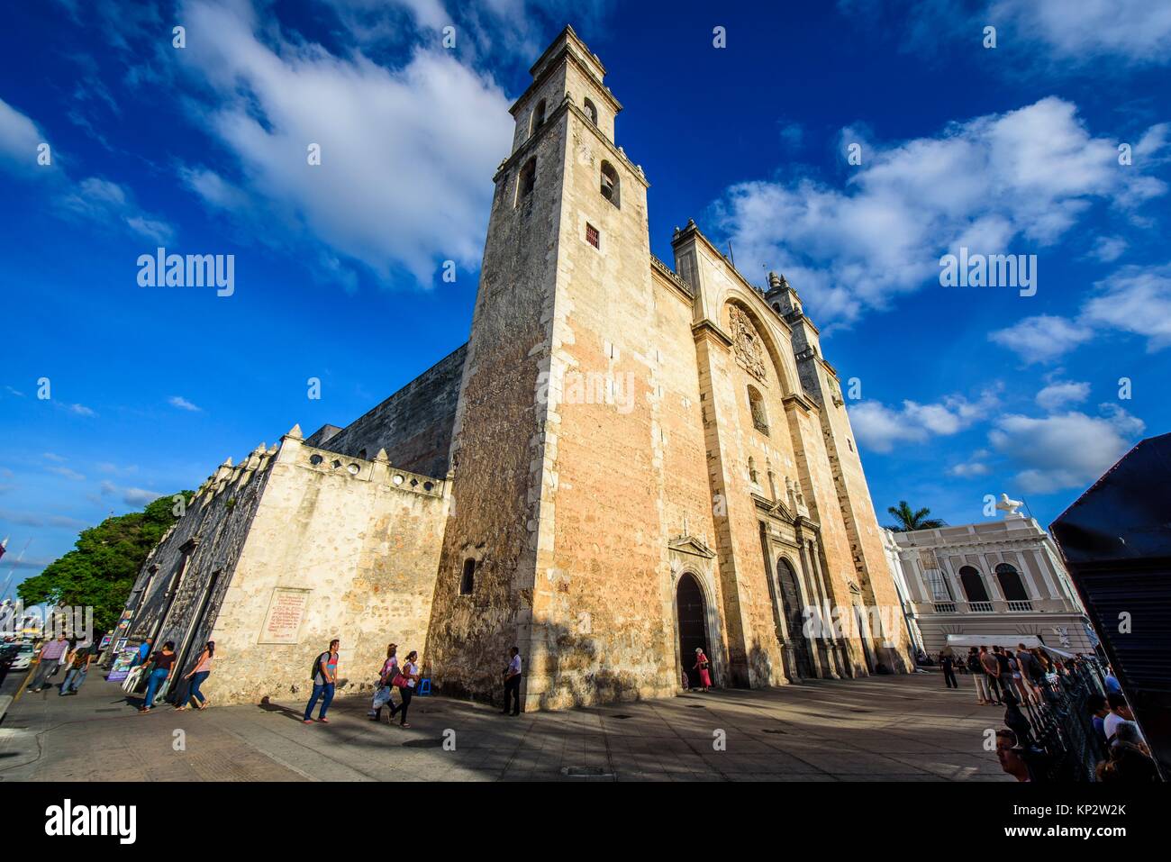 San Idelfonso cattedrale, chiesa coloniale di Merida, Yucatan (Messico e America centrale). Foto Stock