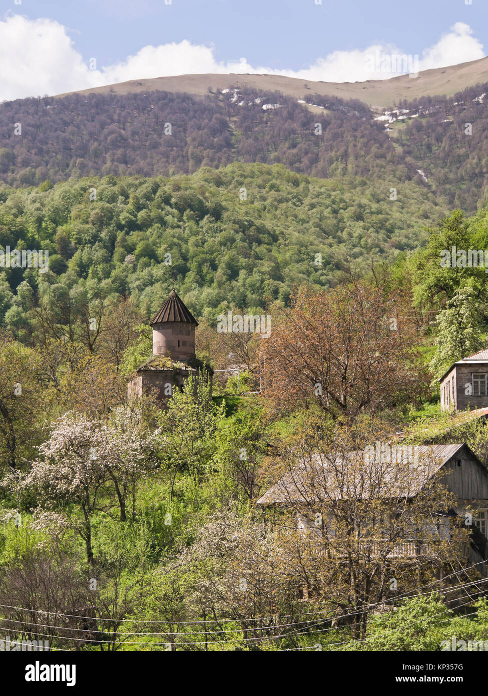 Saint Sargis cappella del monastero di Goshavank complesso nel villaggio di Gosh in Armenia risale a ca 1200 ANNUNCIO Foto Stock
