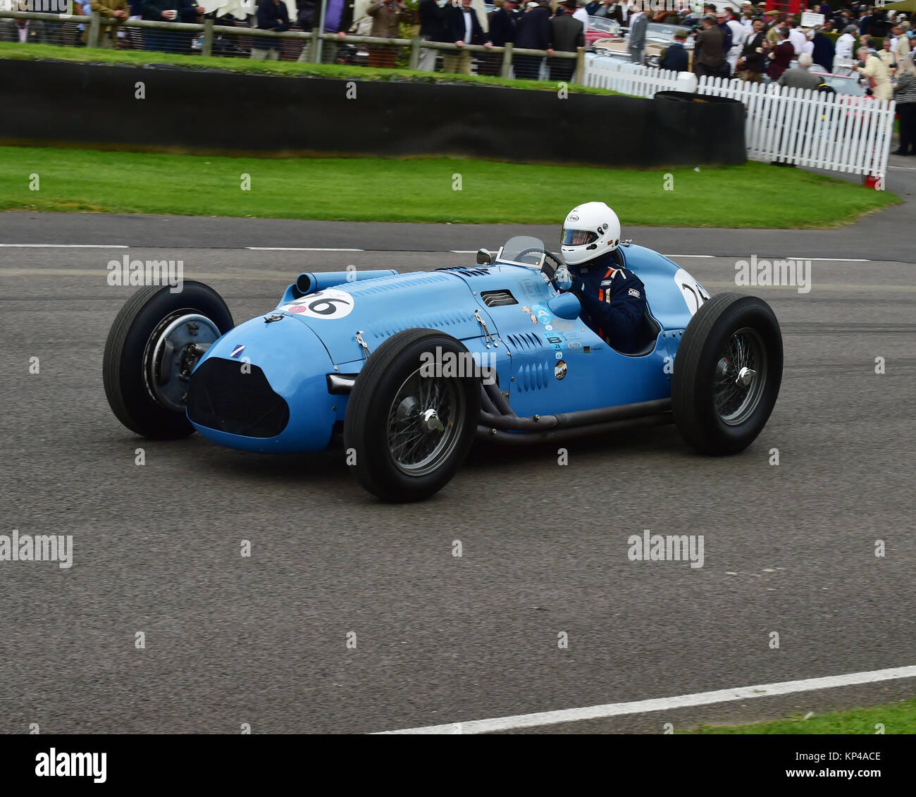 Klaus Lehr, Talbot-Lago tipo 26C, Goodwood, 2015 50's, 2015, Chris McEvoy, CJM Fotografia, Classic Cars, cinquanta, Goodwood, Goodwood, Foto Stock