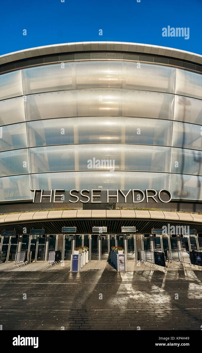 SSE idro arena di Glasgow è il più trafficato otto località in tutto il mondo e detiene la musica, intrattenimento ed eventi sportivi. Foto Stock