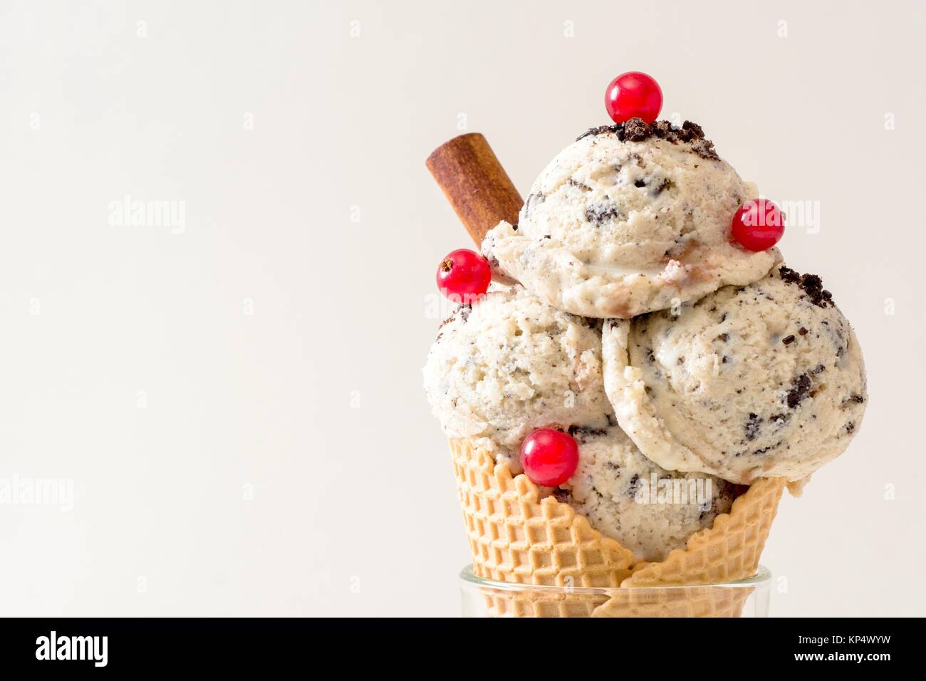 Stracciatella gelato Foto Stock