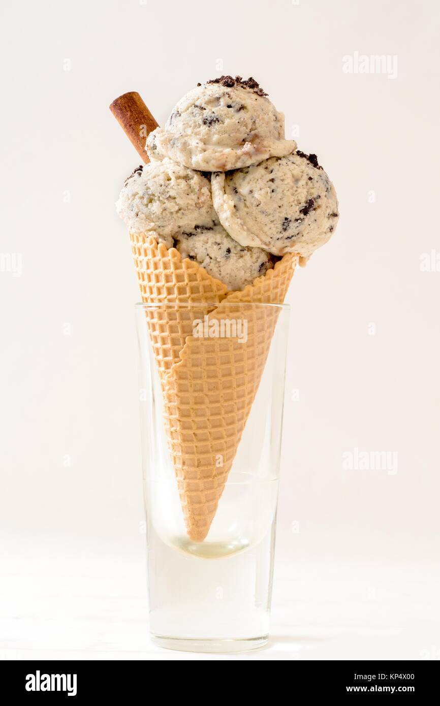 Stracciatella gelato Foto Stock