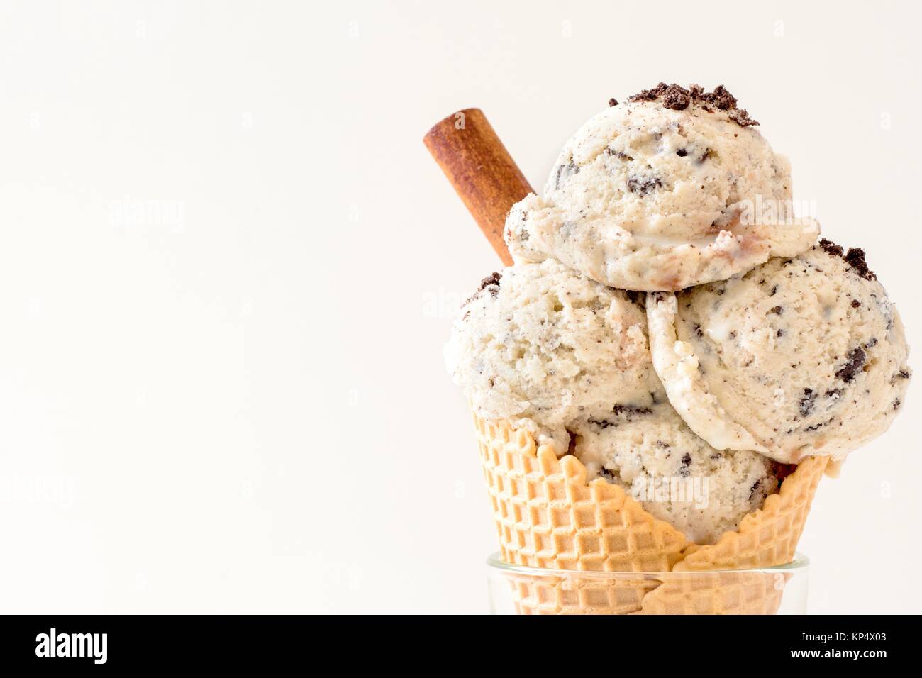 Stracciatella gelato Foto Stock