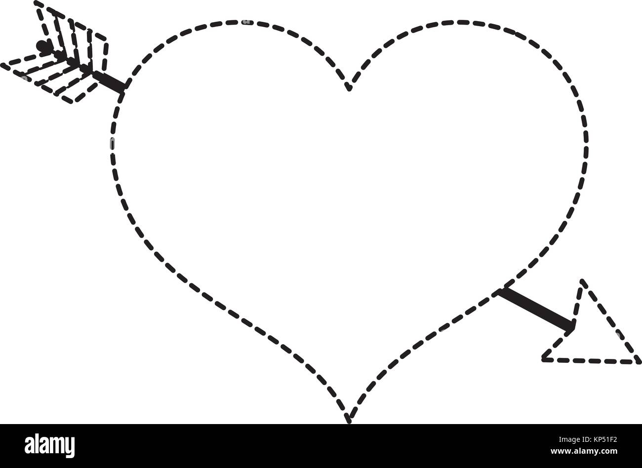 Cuore isolato di design Illustrazione Vettoriale