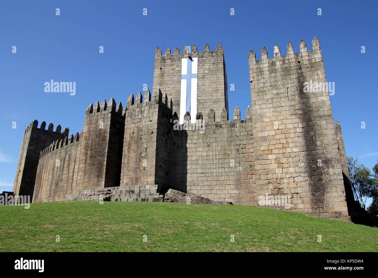 Castelo de Guimaraes - Castello di Guimaraes, Portogallo Foto Stock