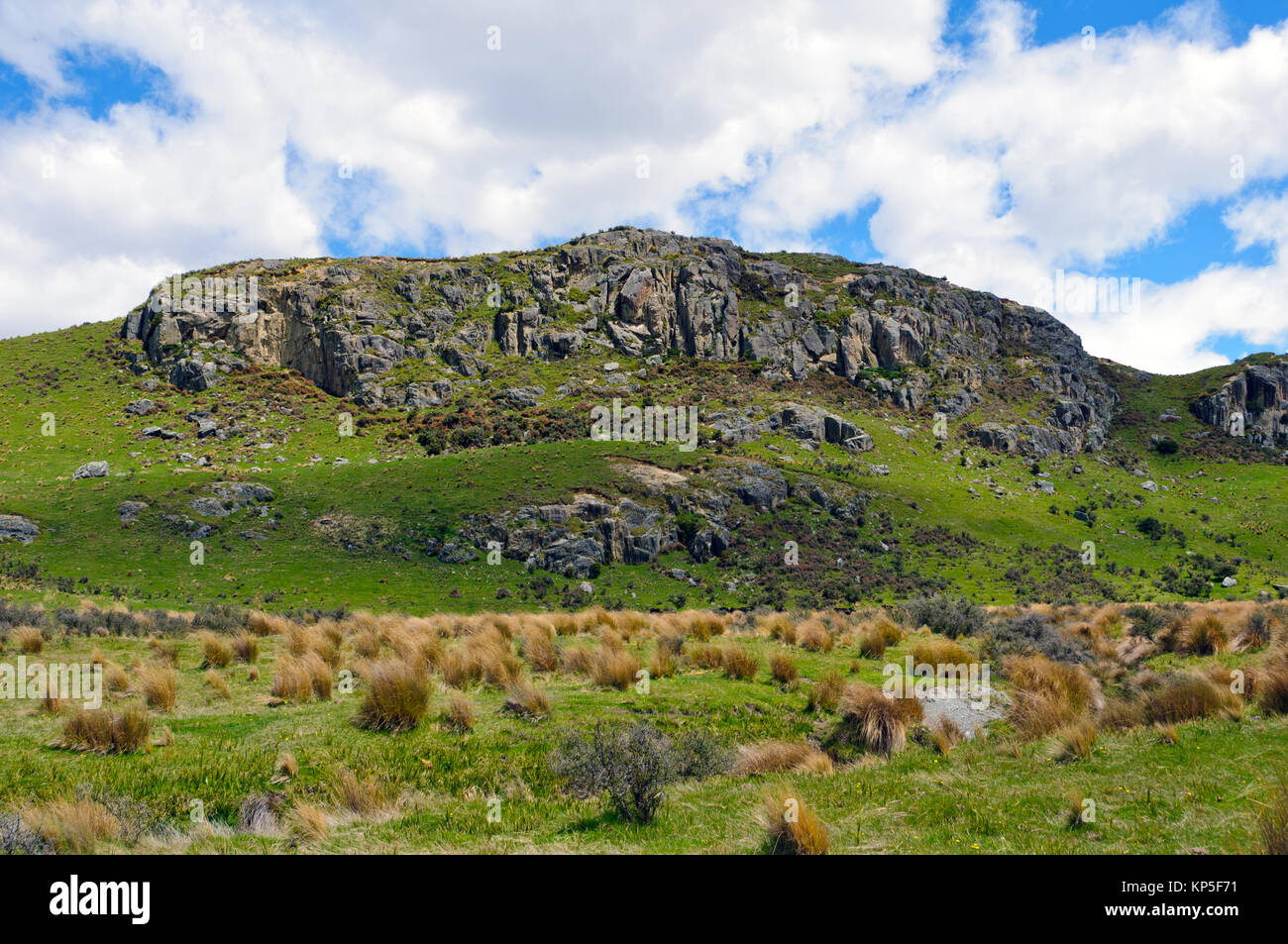 Mt Domenica vicino a Mt Potts stazione in Nuova Zelanda Foto Stock