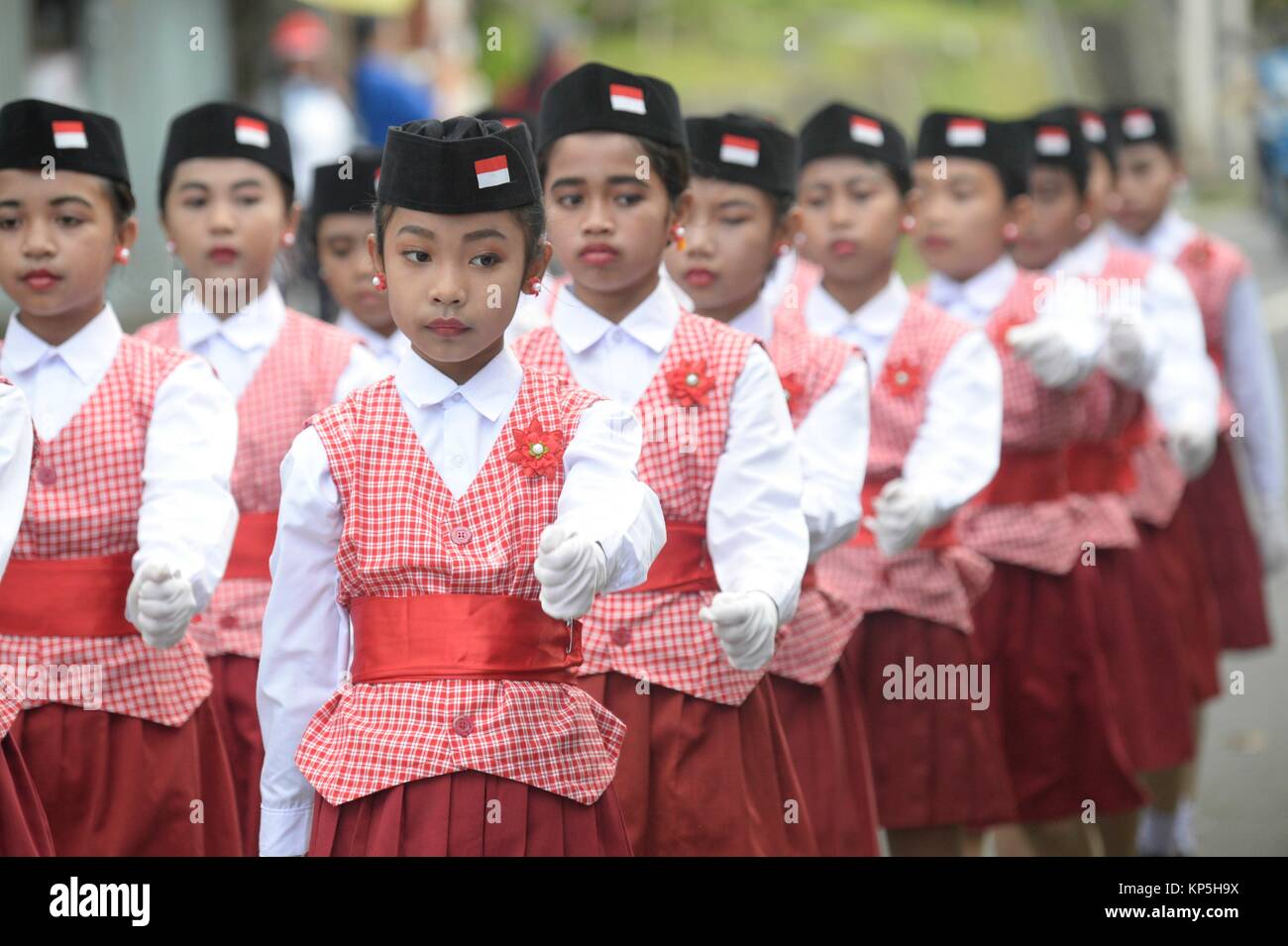 L'indipendenza indonesiana parata del giorno a Bali, Indonesia. Foto Stock
