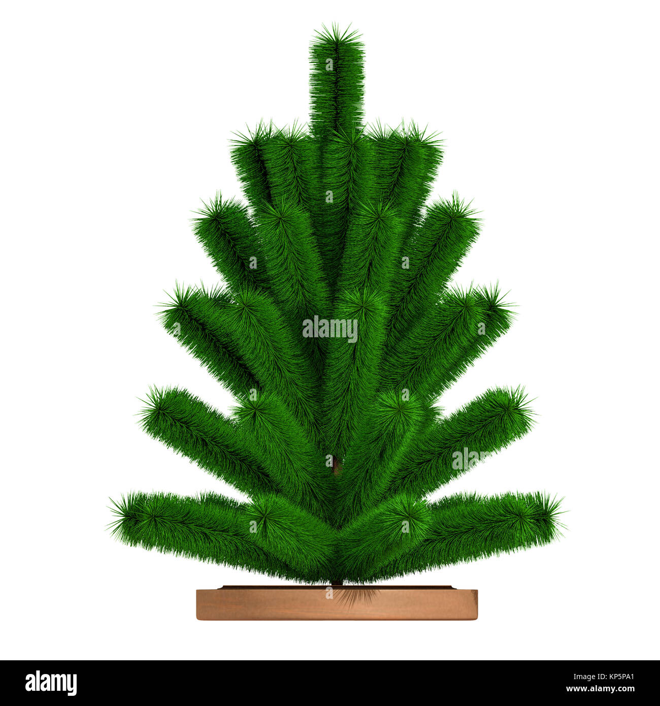 Piccolo albero di natale. 3D render Foto Stock