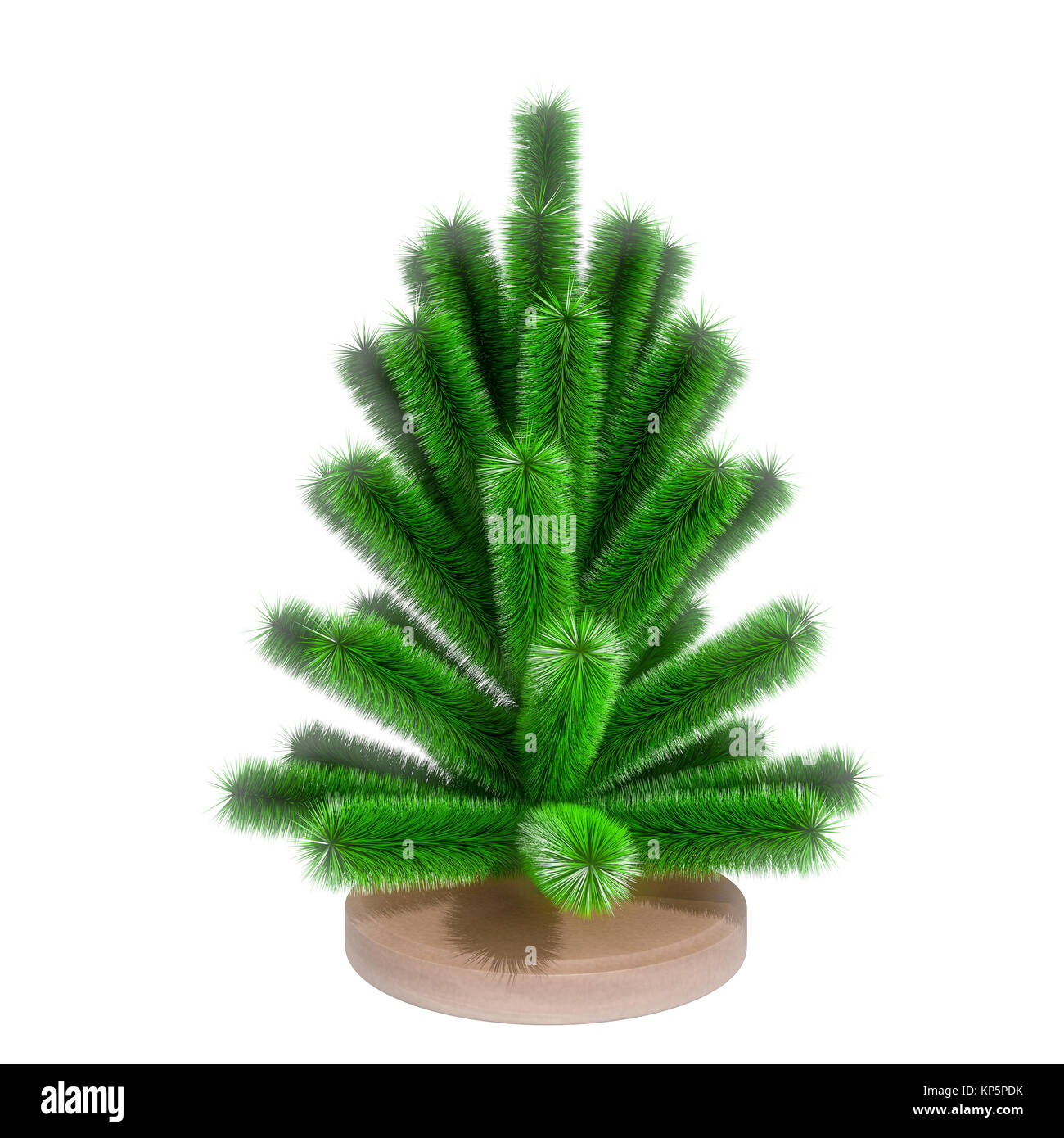 Piccolo albero di natale. 3D render Foto Stock
