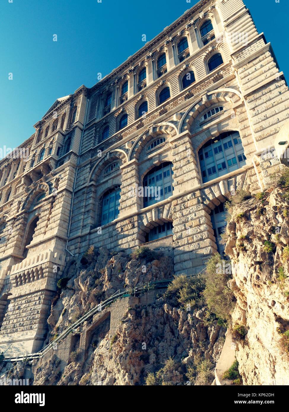 Museo Oceanografico di Monaco, sovrano città-stato, Riviera Francese, Europa occidentale Foto Stock
