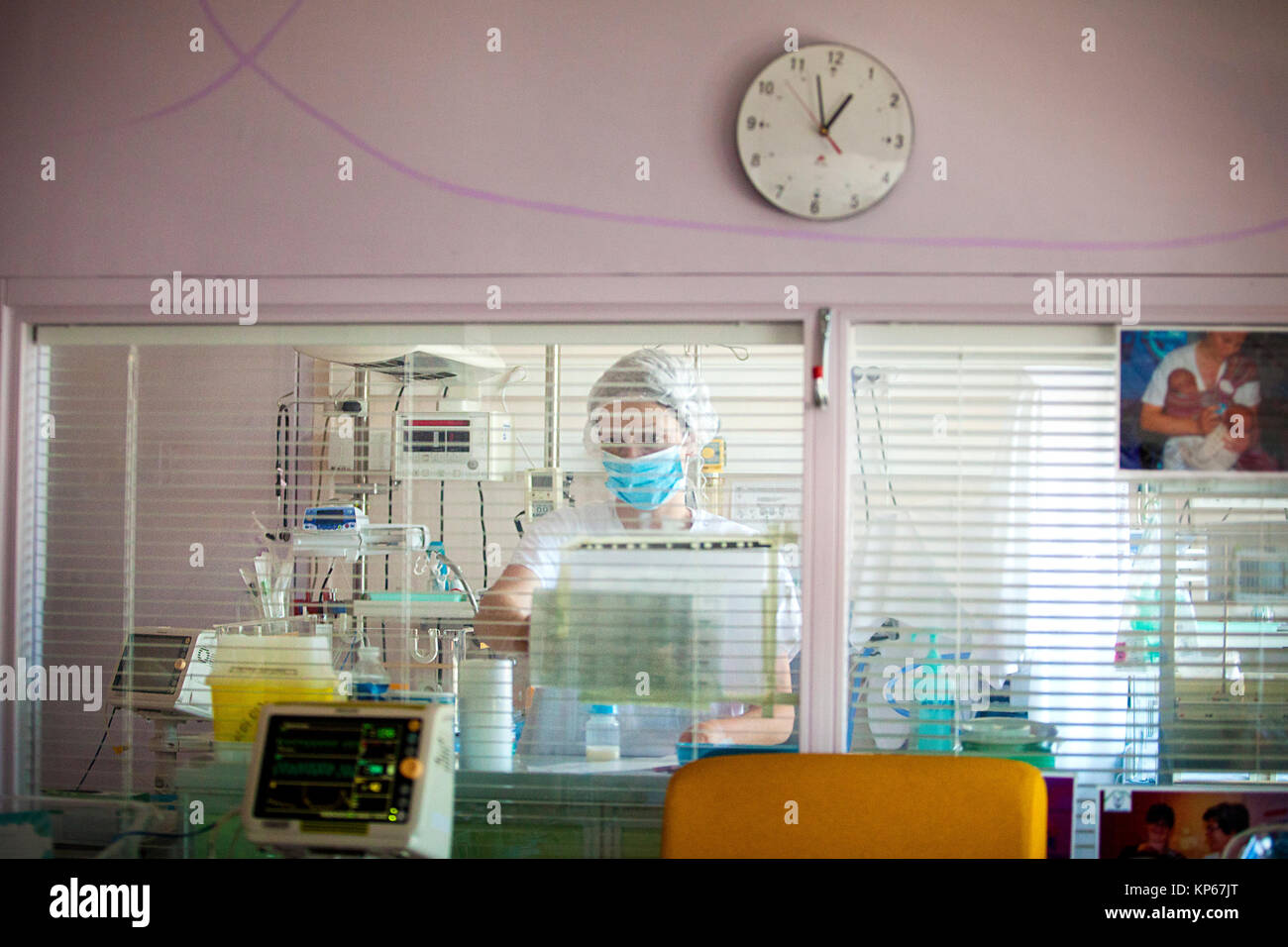 NEONATOLOGIA Foto Stock