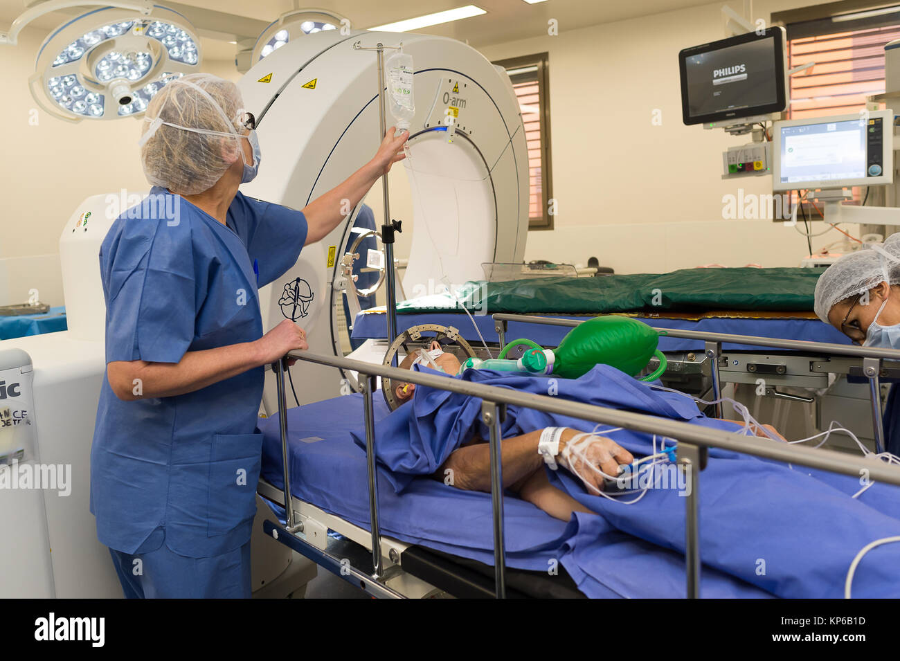 Profonda stimolazione cerebrale Foto Stock