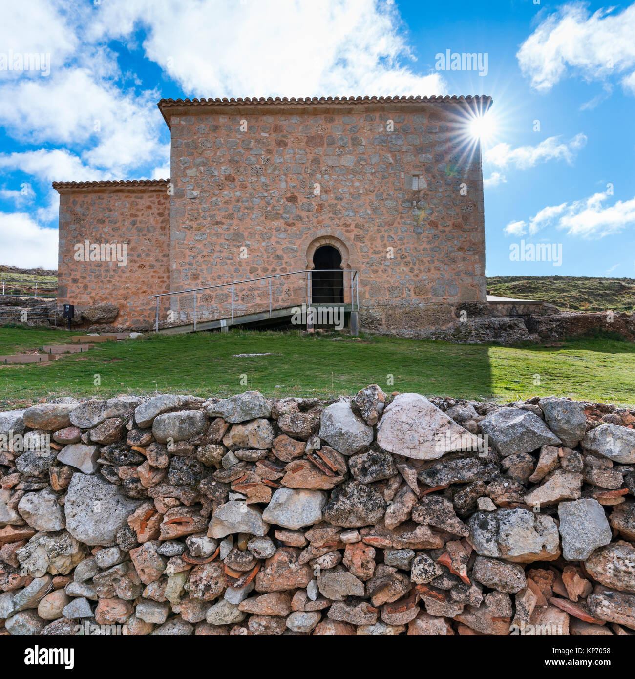 Eremo di San Baudelio, Soria provincia, Castilla y Leon, Spagna, Europa Foto Stock