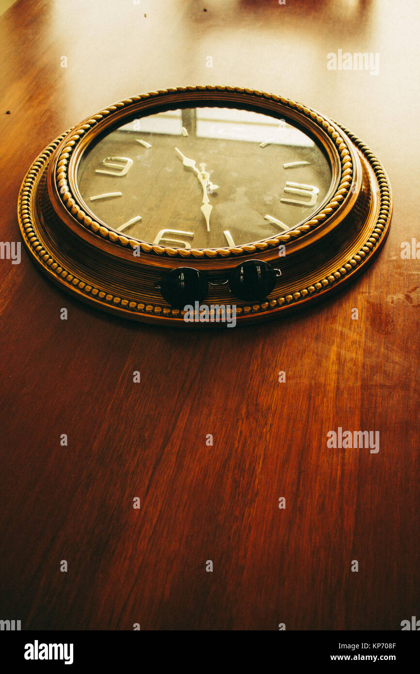 Parete orologi retro vintage Foto Stock