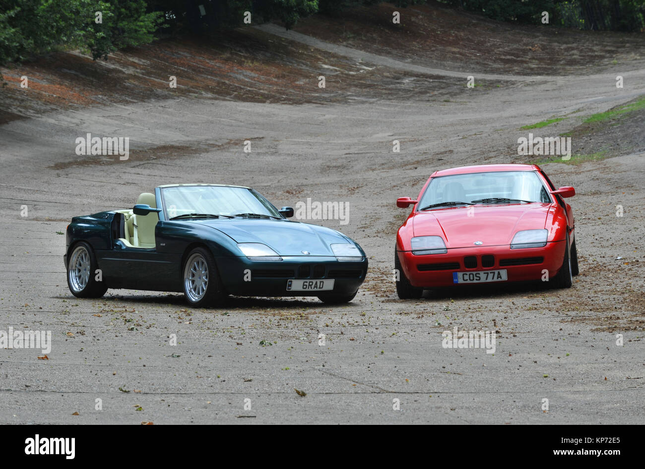 BMW Z1 (1989 - 1991) Tedesco sports car con le ante scorrevoli verticalmente Foto Stock