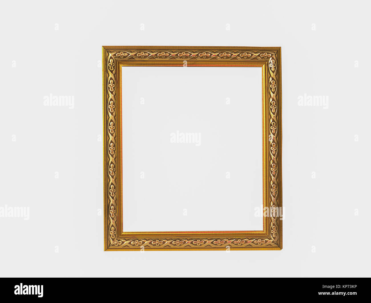 Cornice immagine isolata su sfondo bianco. Foto Stock
