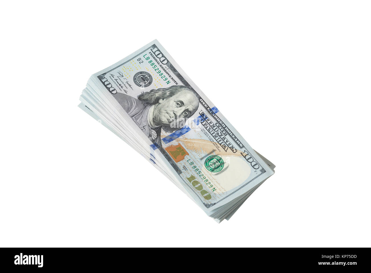 Pacchetto di 1 US Dollar Bills Foto Stock